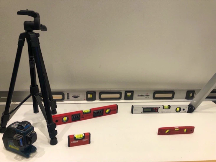 Olika vattenpass lutningsmätare laser