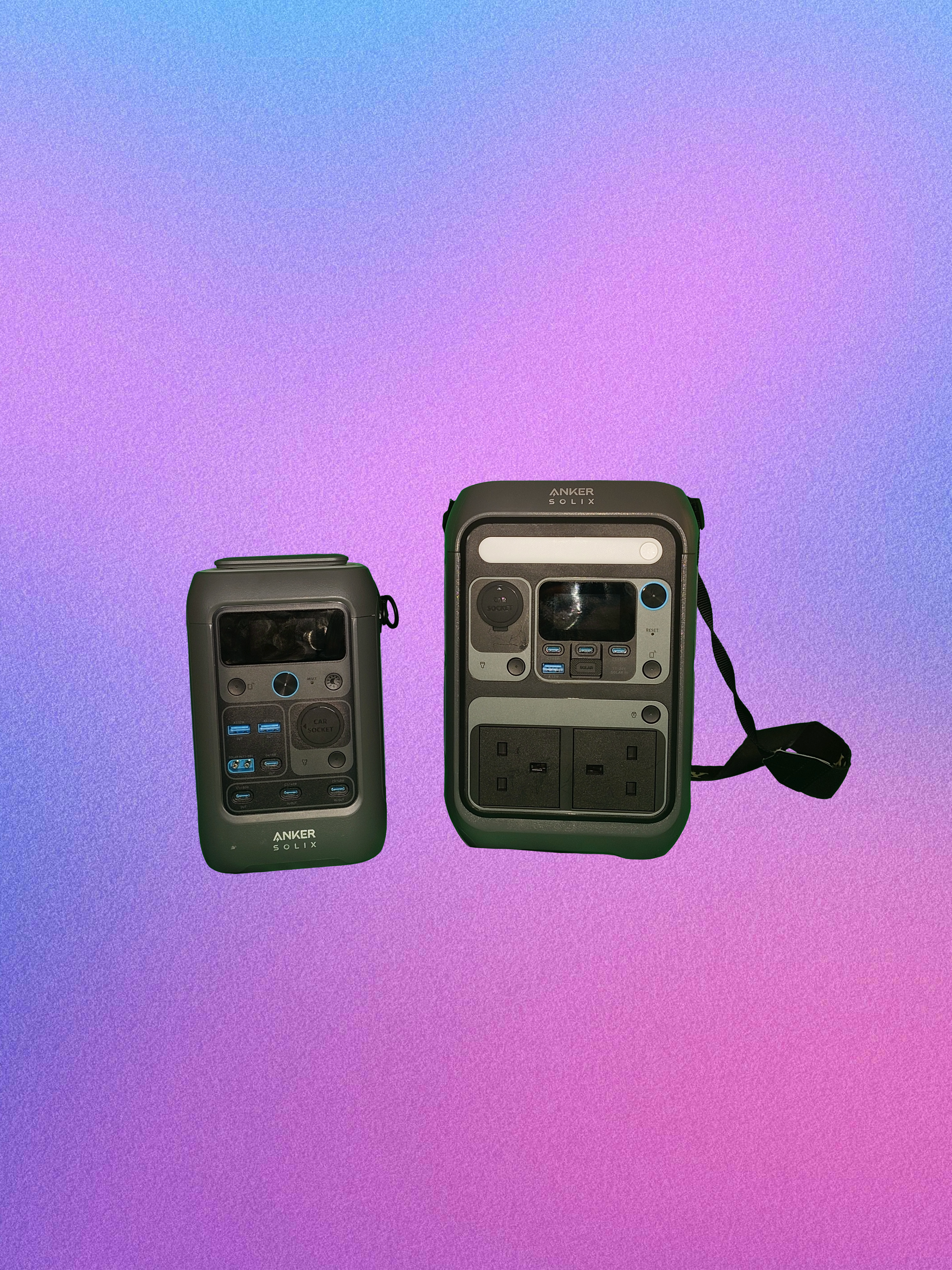 Anker solix c300 + c300x bundle – led light & 288wh portable power station