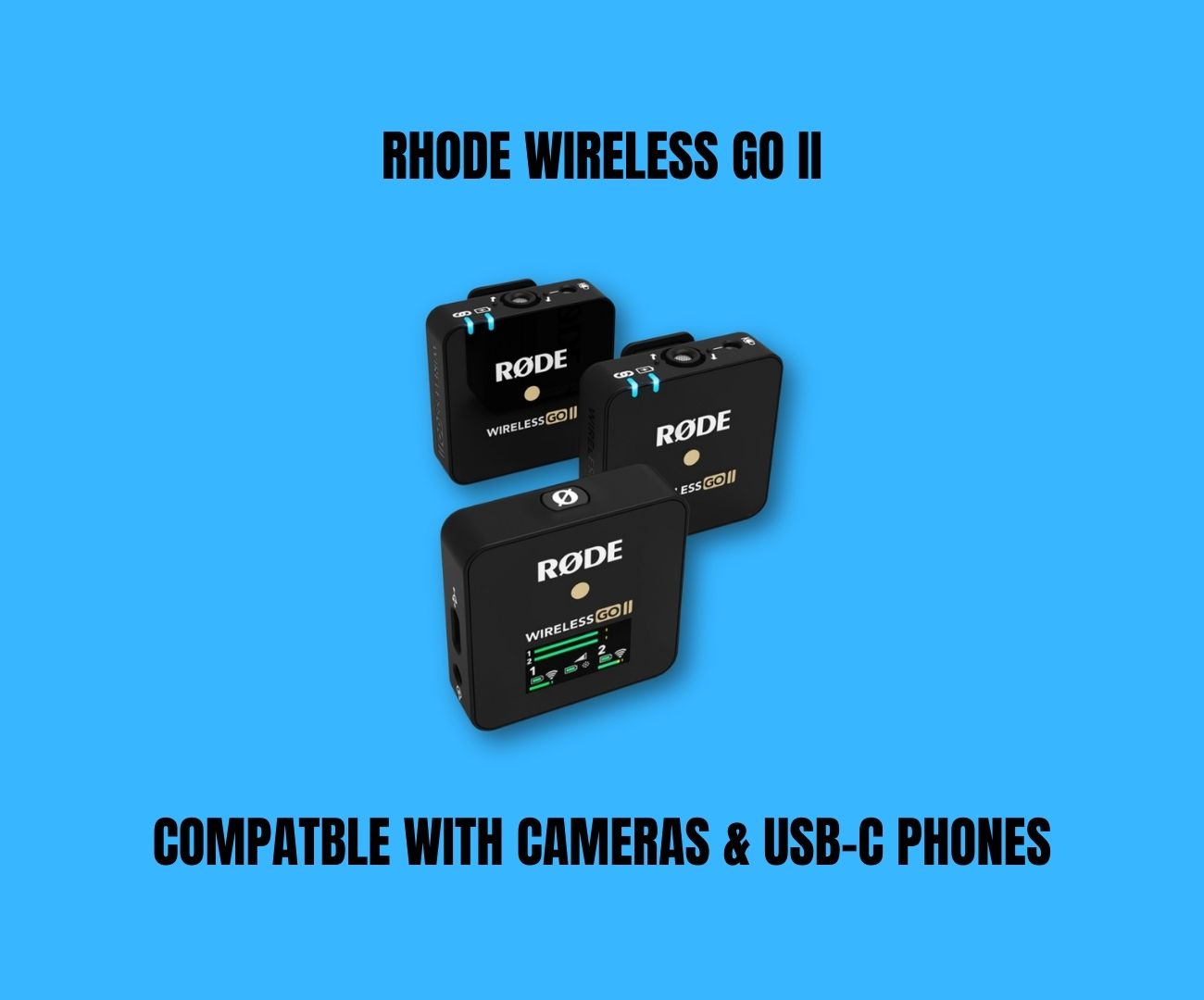 Rhode wireless go ii dual channel microphones