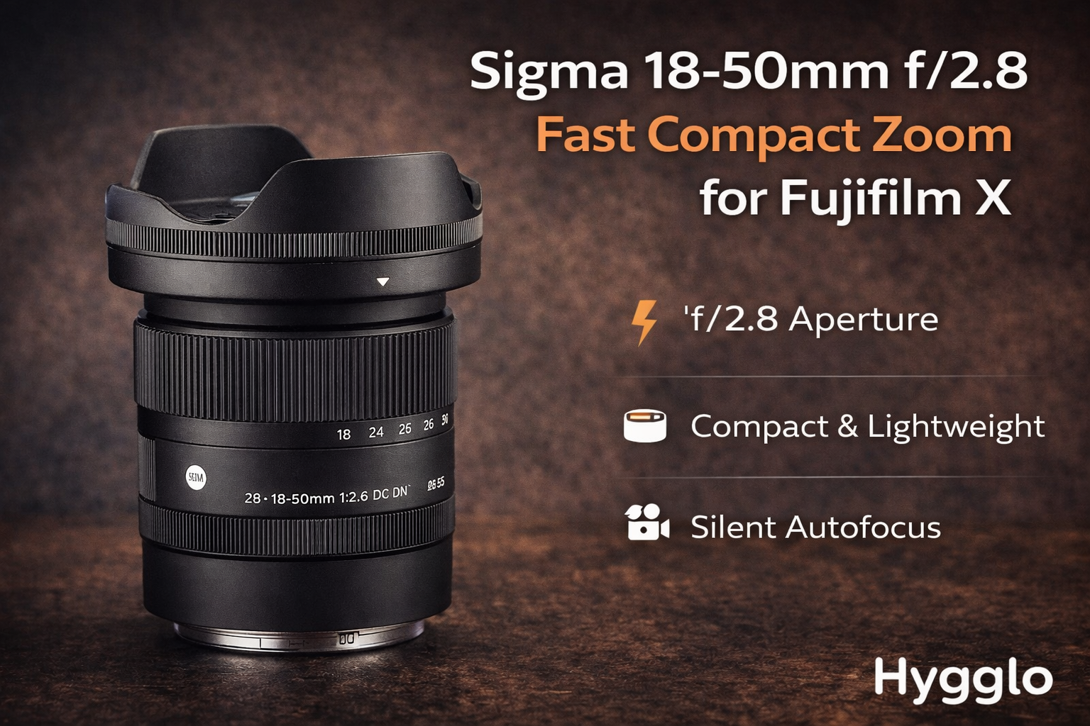 Sigma 18–50mm f/2.8 – fast compact zoom for fujifilm x