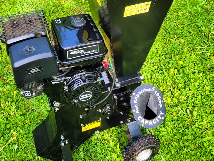 Tehokas oksasilppuri polttomoottorilla