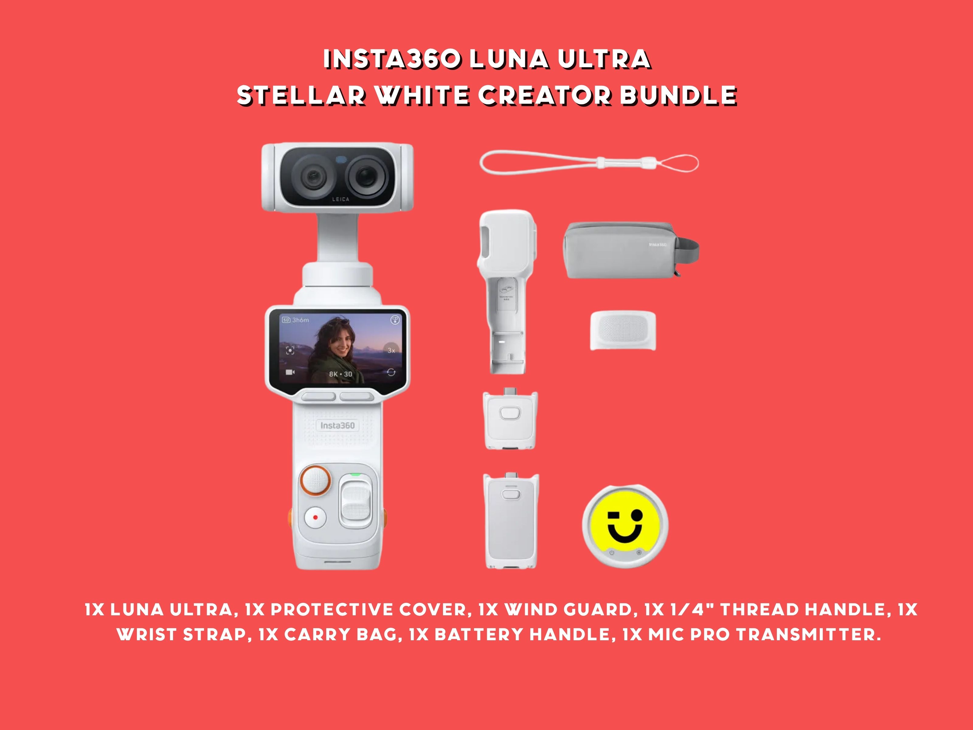 Insta360 luna ultra 8k ( bundle ) 