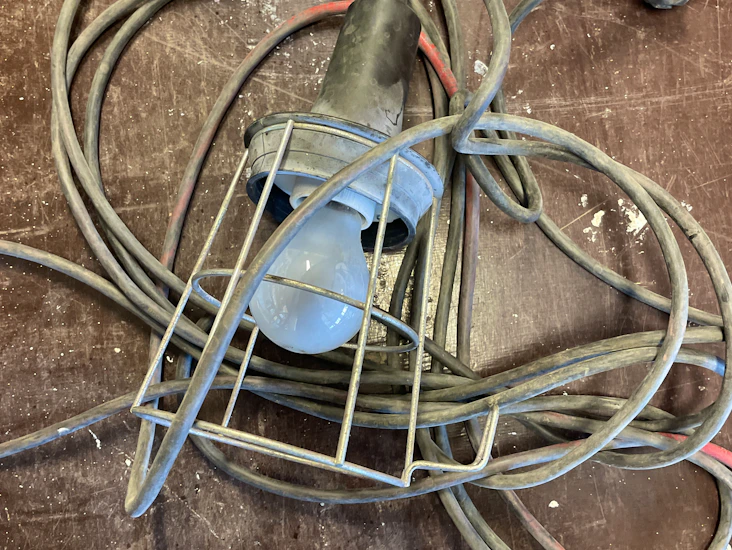 Bygglampa för inomhusbruk