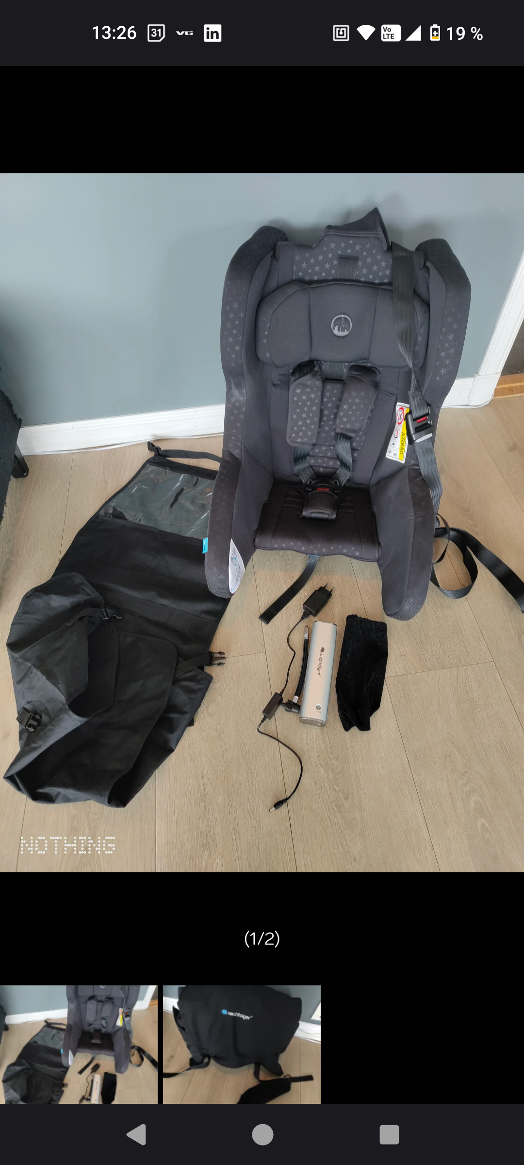 Nachfolger oppblåsbar reisebilstol opptil 5 år