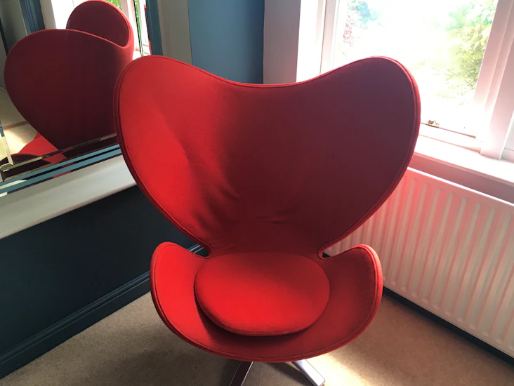 Red graham norton style chair