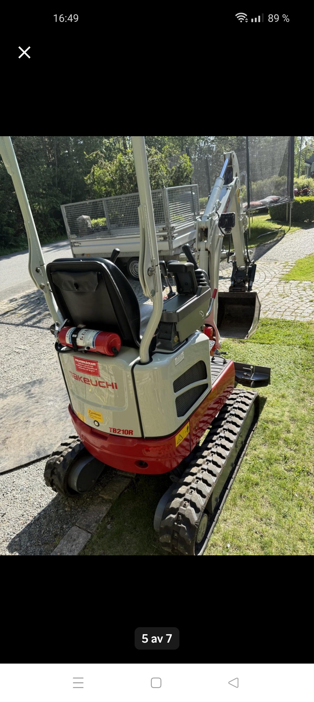 Takeuchi tb210r 1.2 ton 