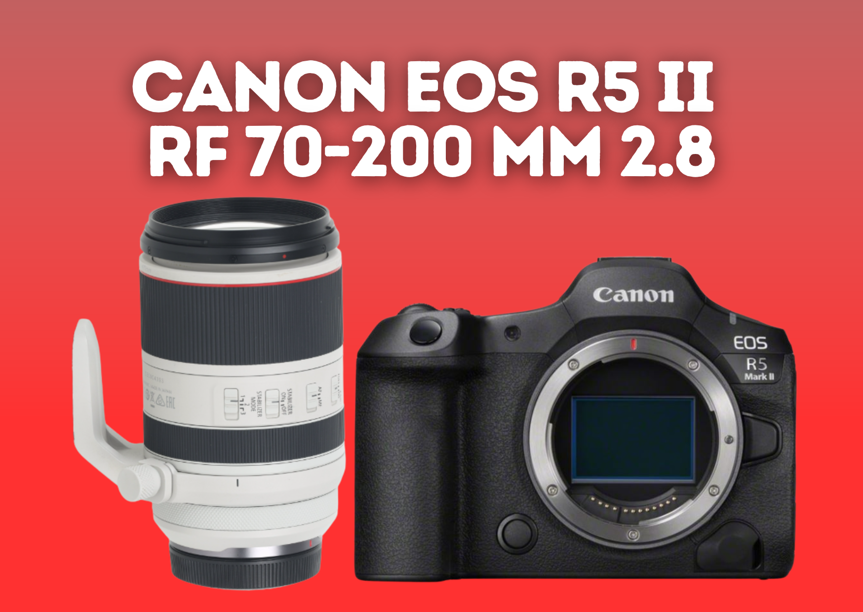 Canon r5 ii + canon rf 70-200mm f2.8l is usm + 2 tb cf card