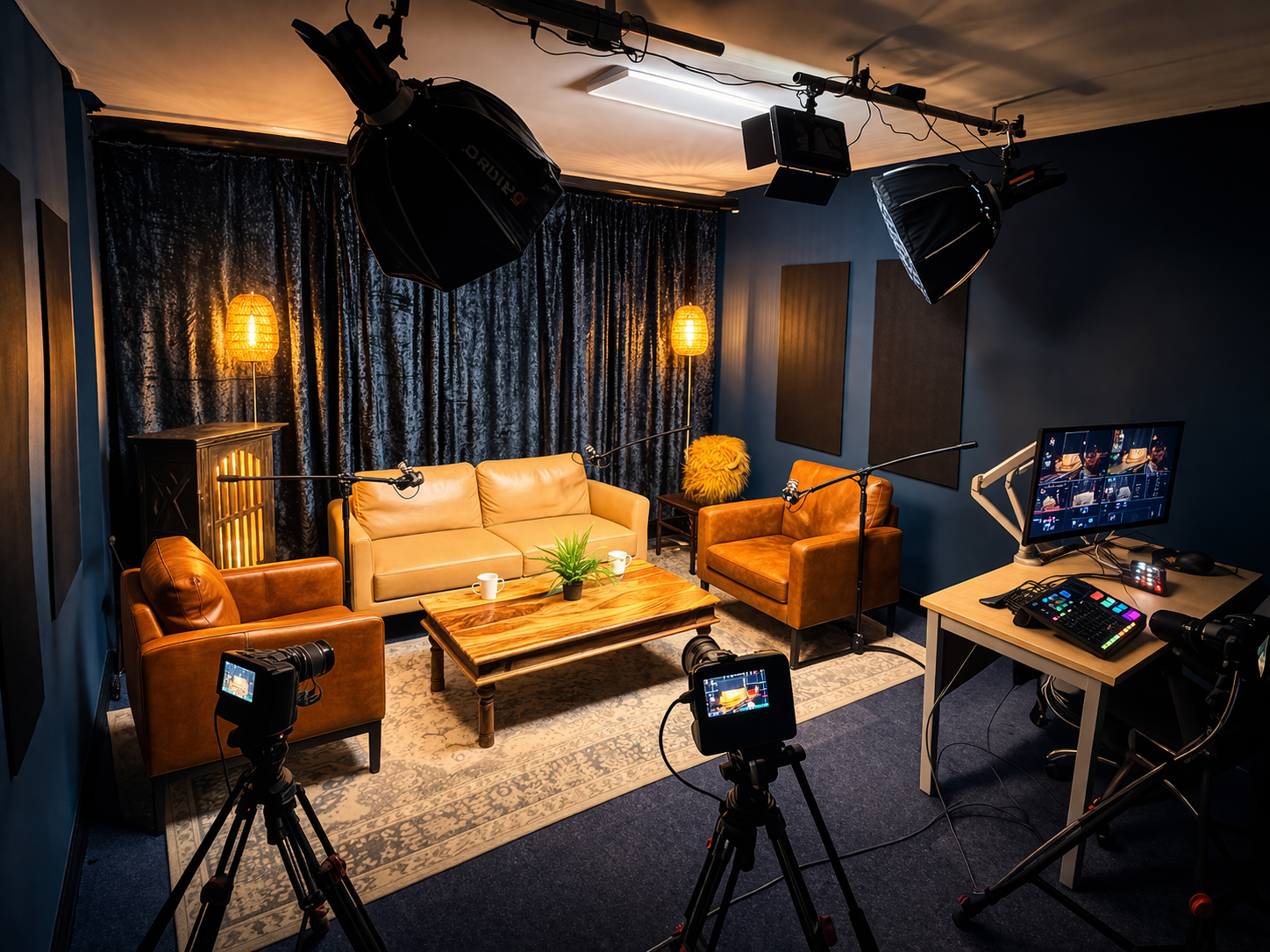 Lounge podcast studio