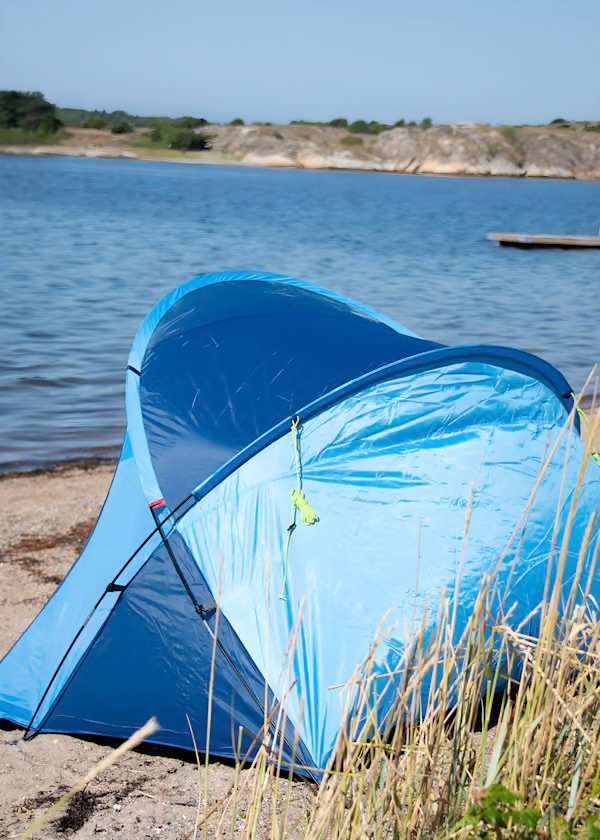 Uv-tält för strandhäng