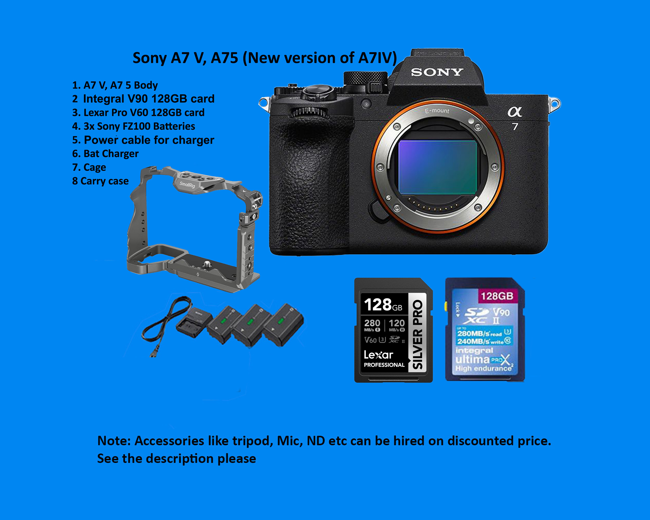 Sony ilce-7m5, a7 v, a7m 5, a7v (new version of a7iv)