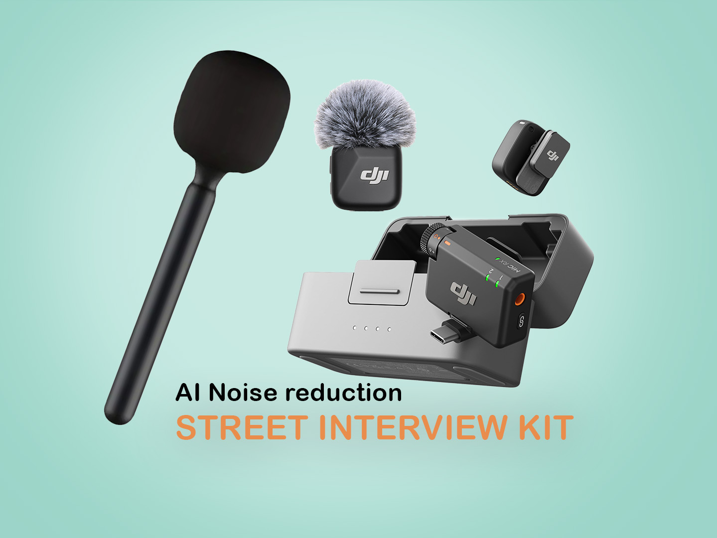 Rent DJI Osmo Mobile 8 + DJI Mic Mini (AI AutoFollow + LADAR