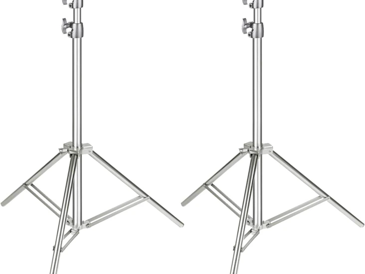 Heavy duty light stands travel friendly x2 200cm