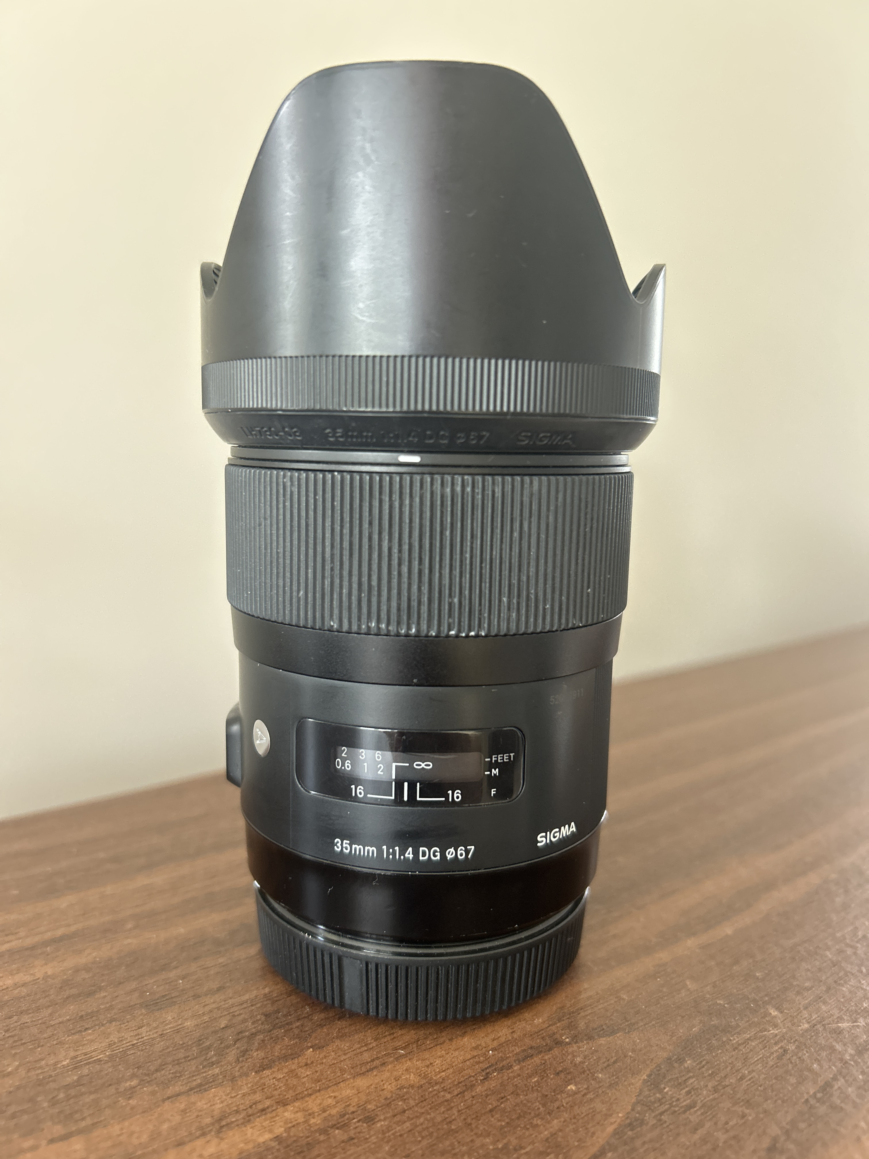 Sigma 35mm 1.4 dg til canon
