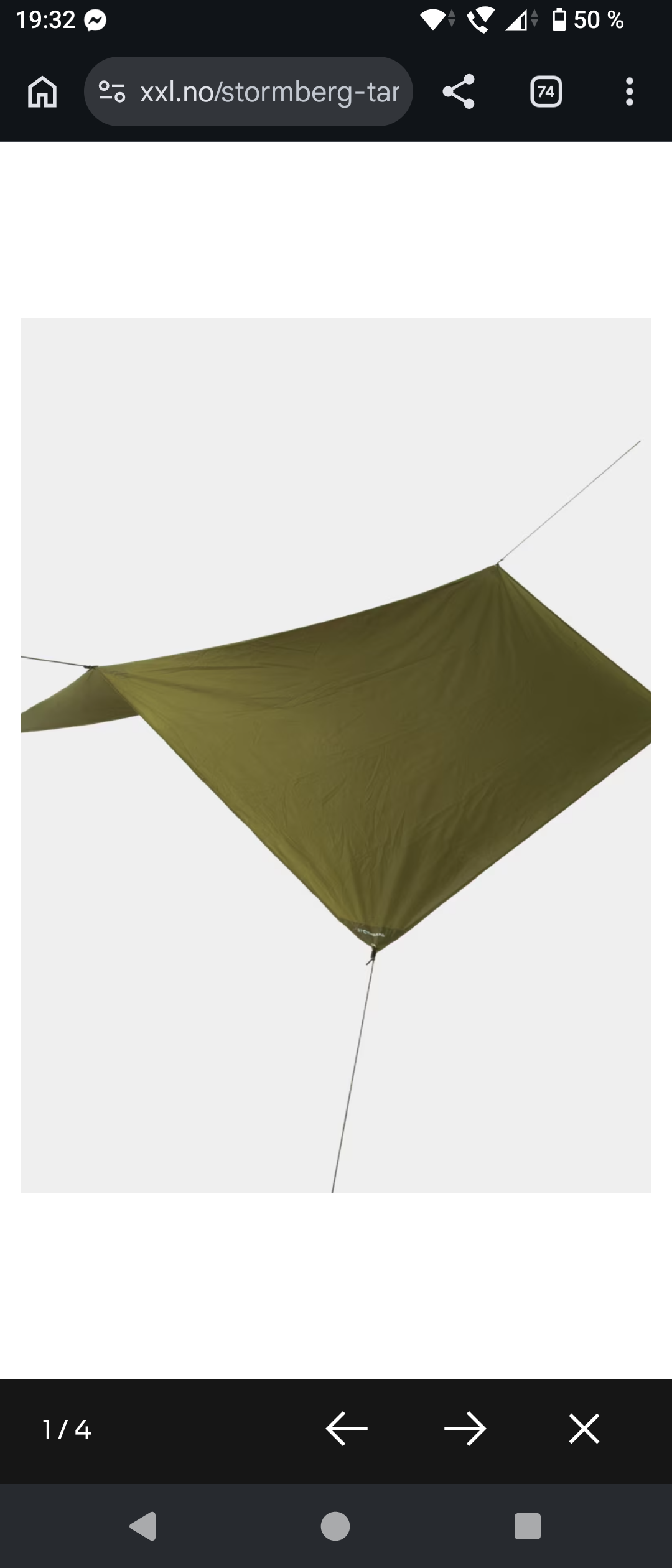 Tarp/duk til tur