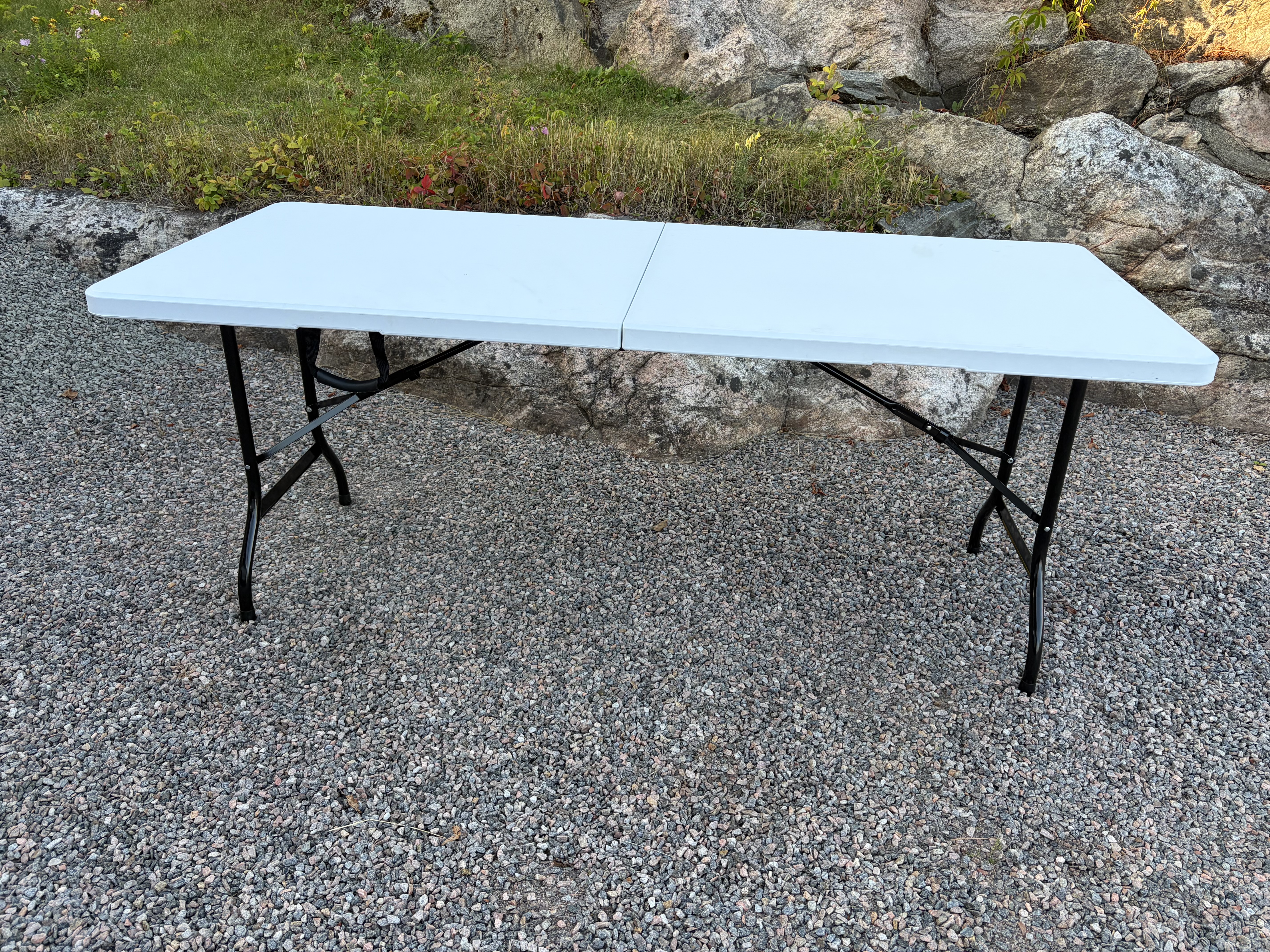 Ihopfällbara långbord, 3st