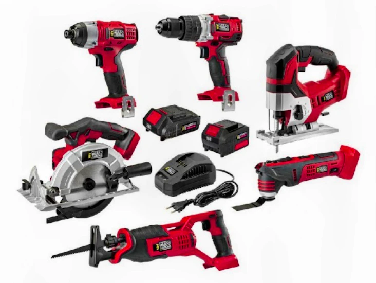 Verktøy sett på 6 deler