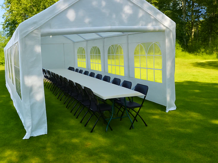 Partytält 24 kvm med fönster