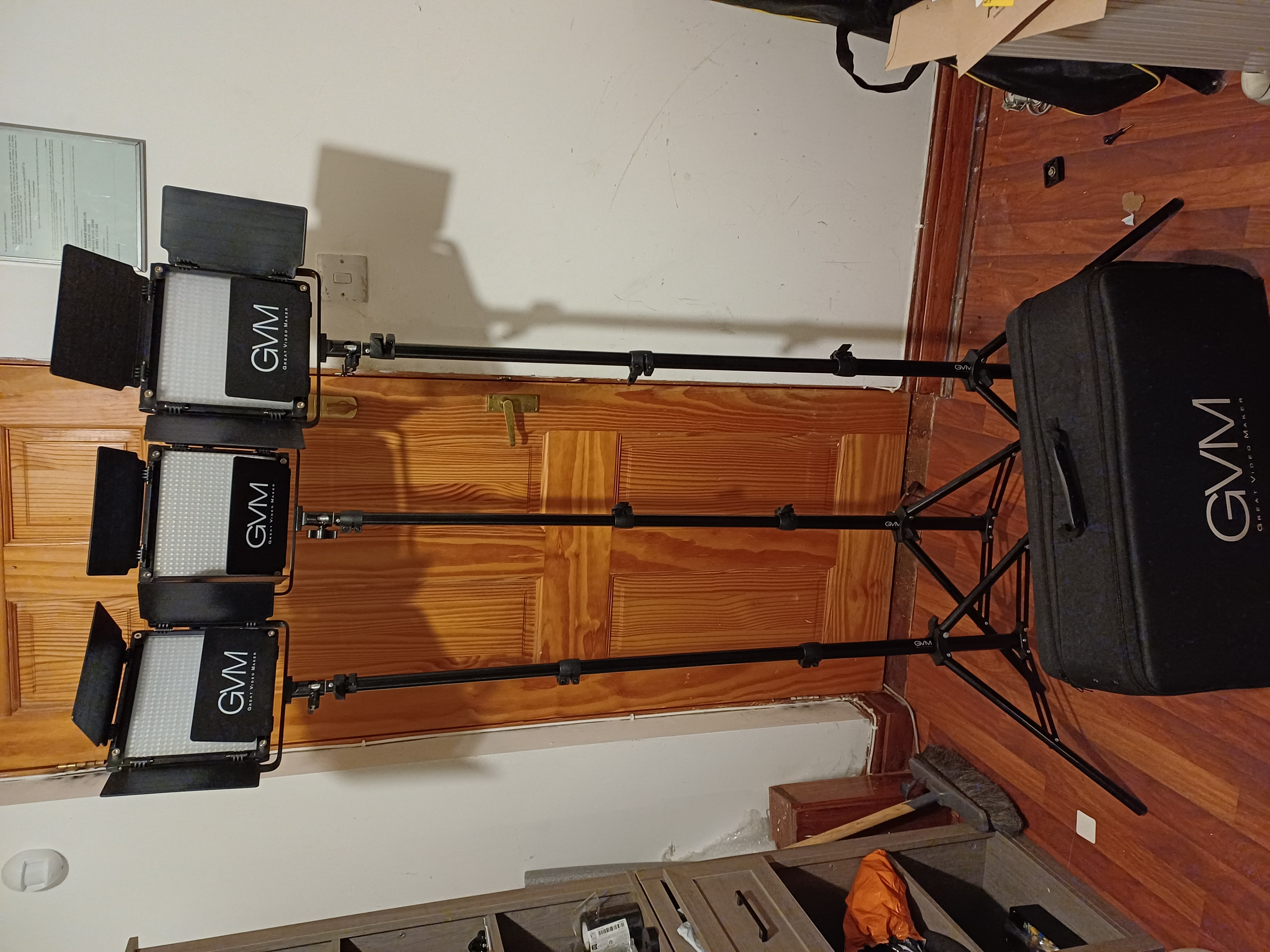 Gvm led 3 light video kit