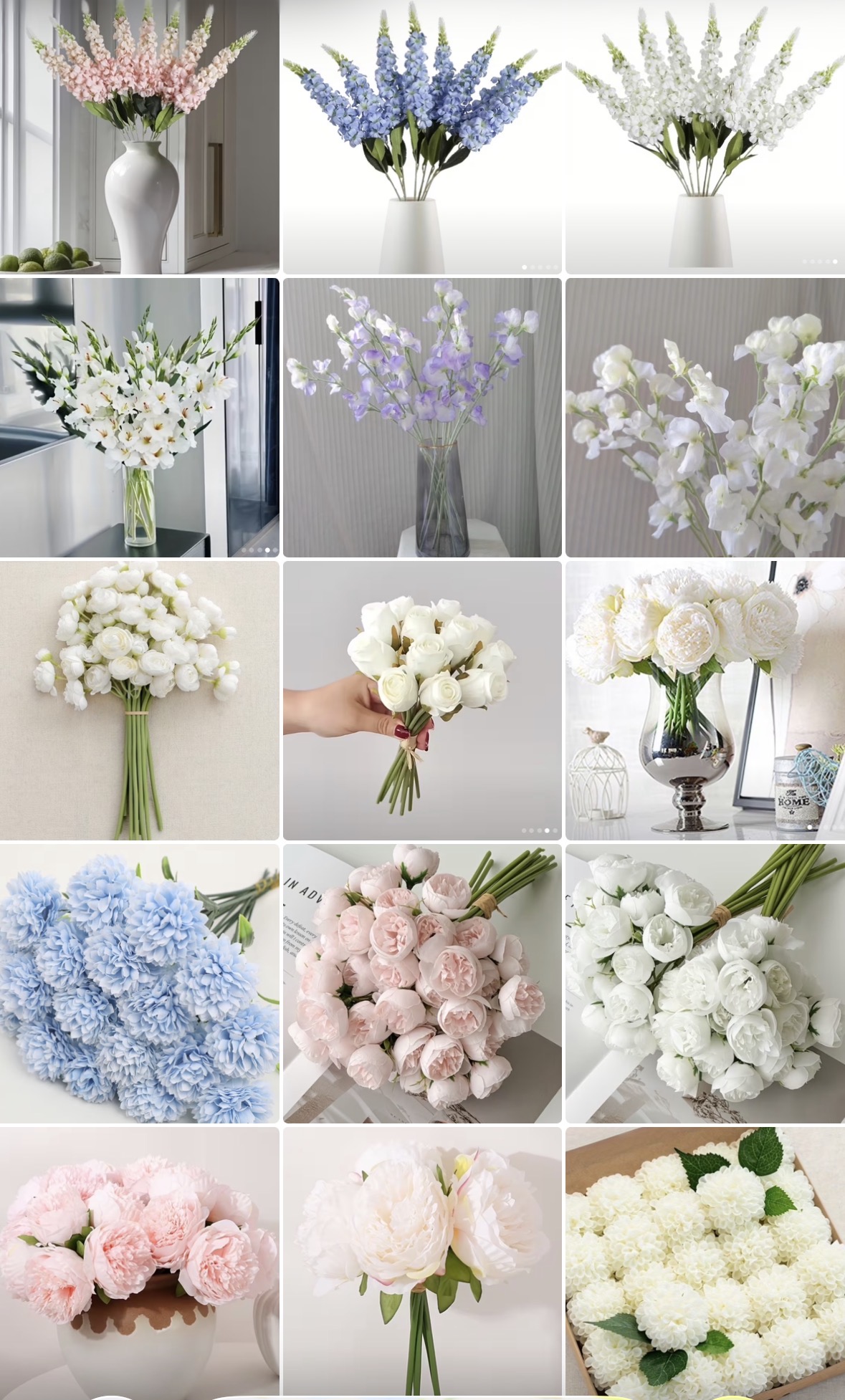 Stort blomsterpaket (nästan 300 blommor)