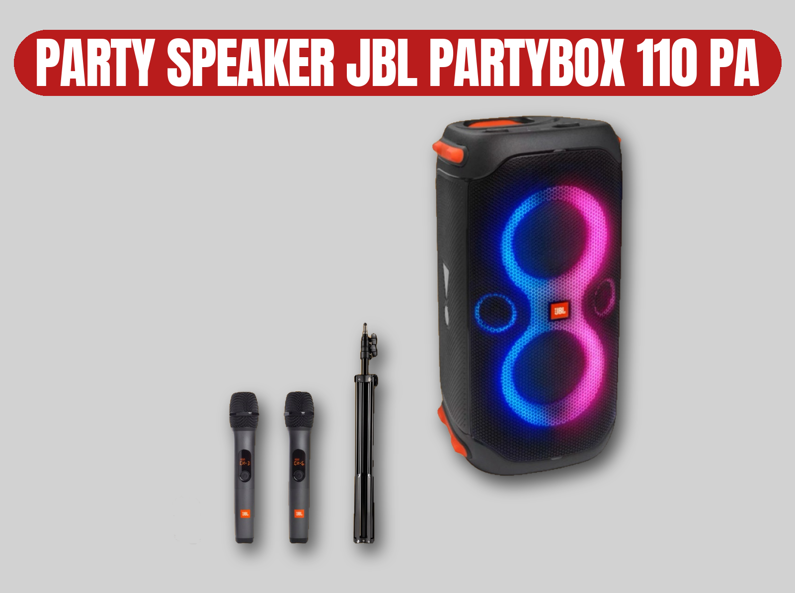 Jbl partybox 110 pa system | portable speaker / battery powered / bluetooth / event / wedding / dj