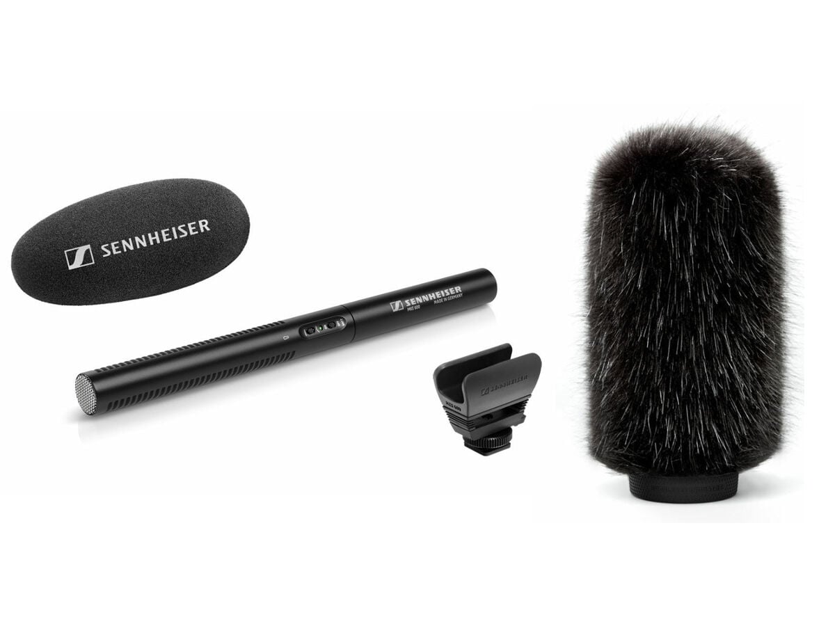 Sennheiser mke 600 shotgun mikrofon inkl deadcat