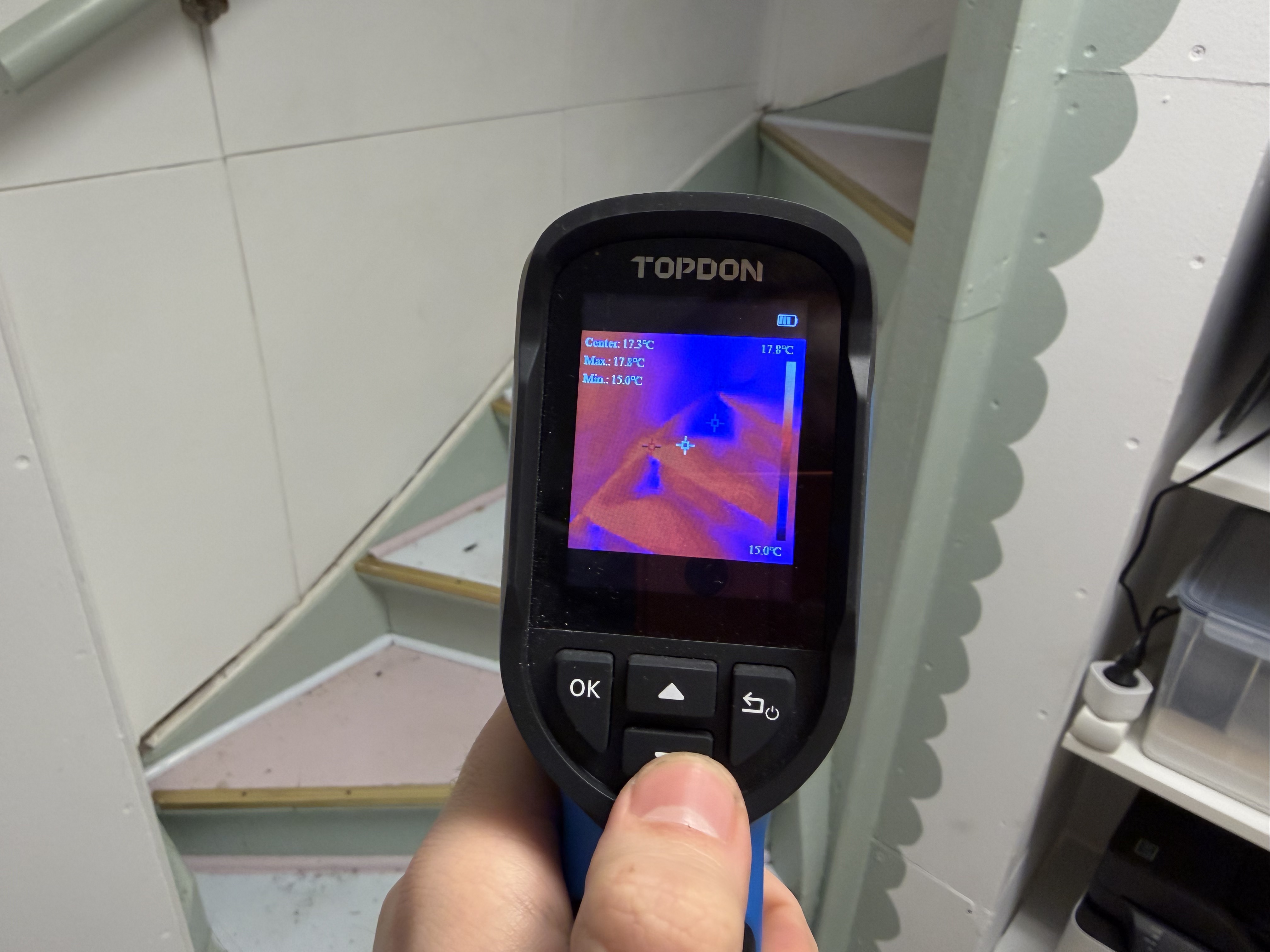 Värmekamera, handhållen och ganska liten