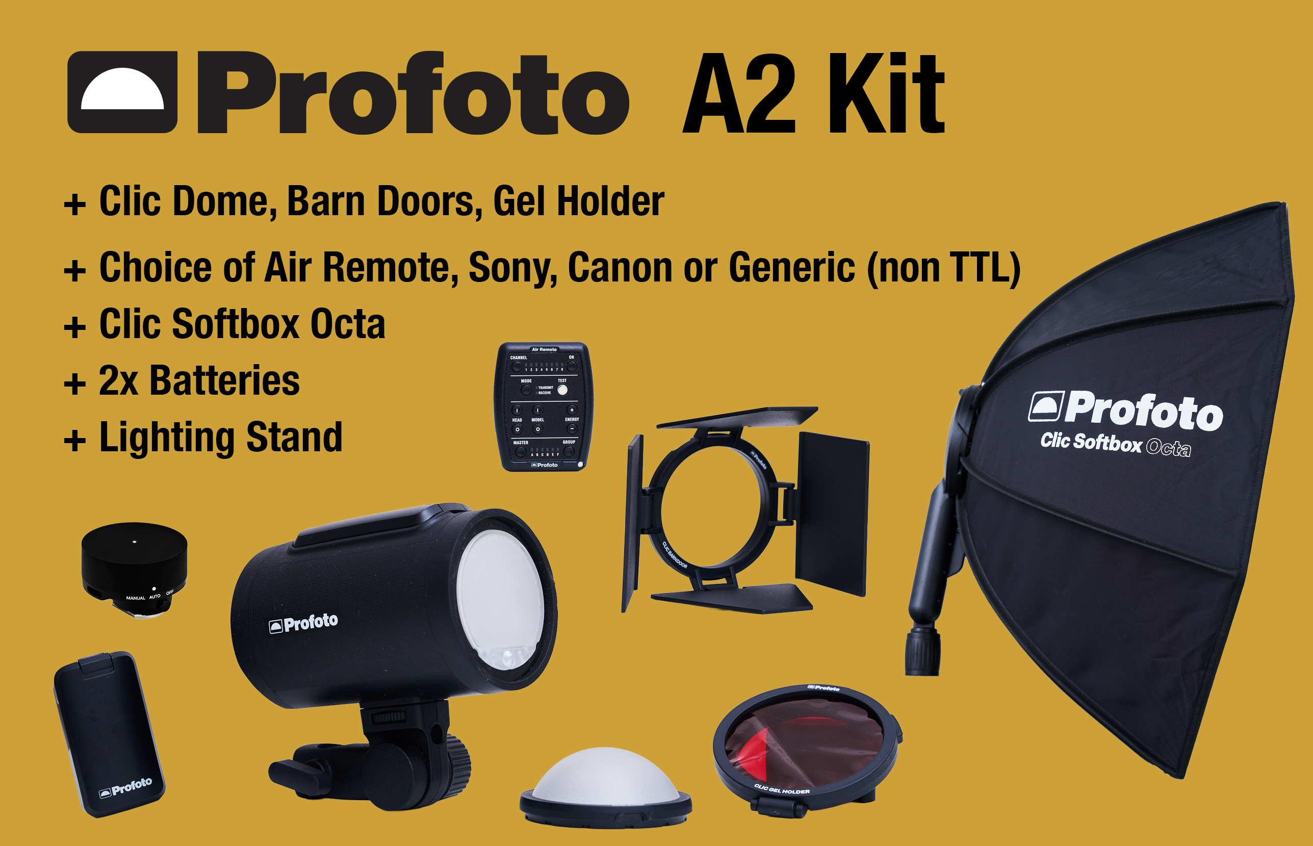 Profoto a2 flash kit