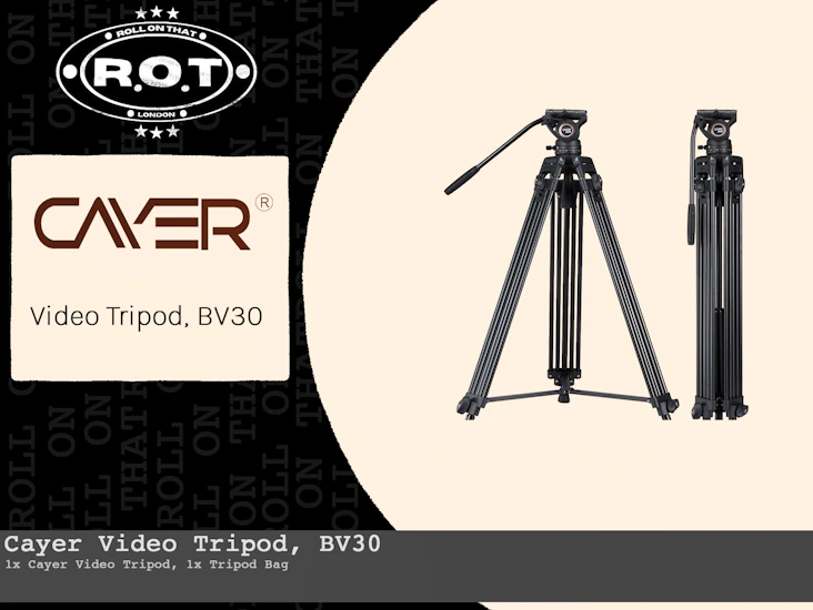 Cayer video tripod, bv30 tripod