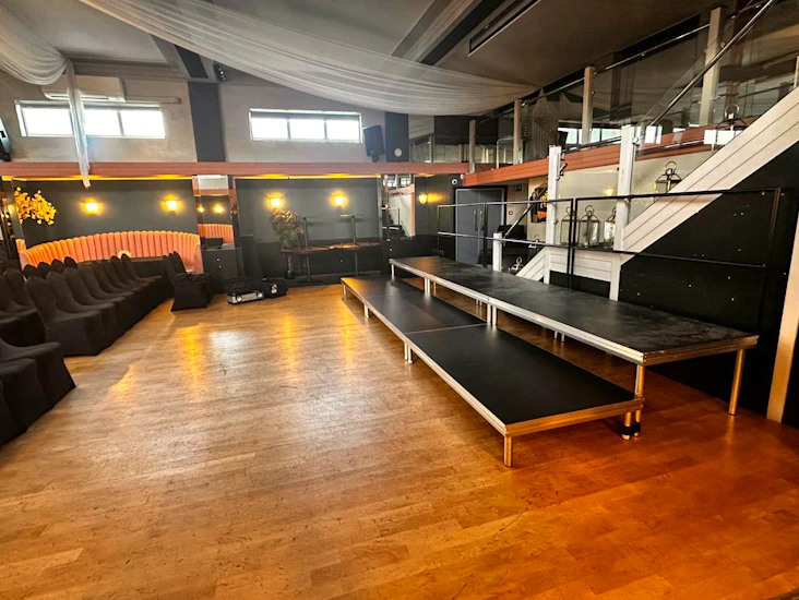 Choir risers - stage hire - delivered