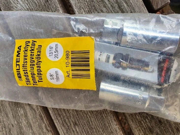 Tändstiftsnyckelsats, tändstiftshylsor