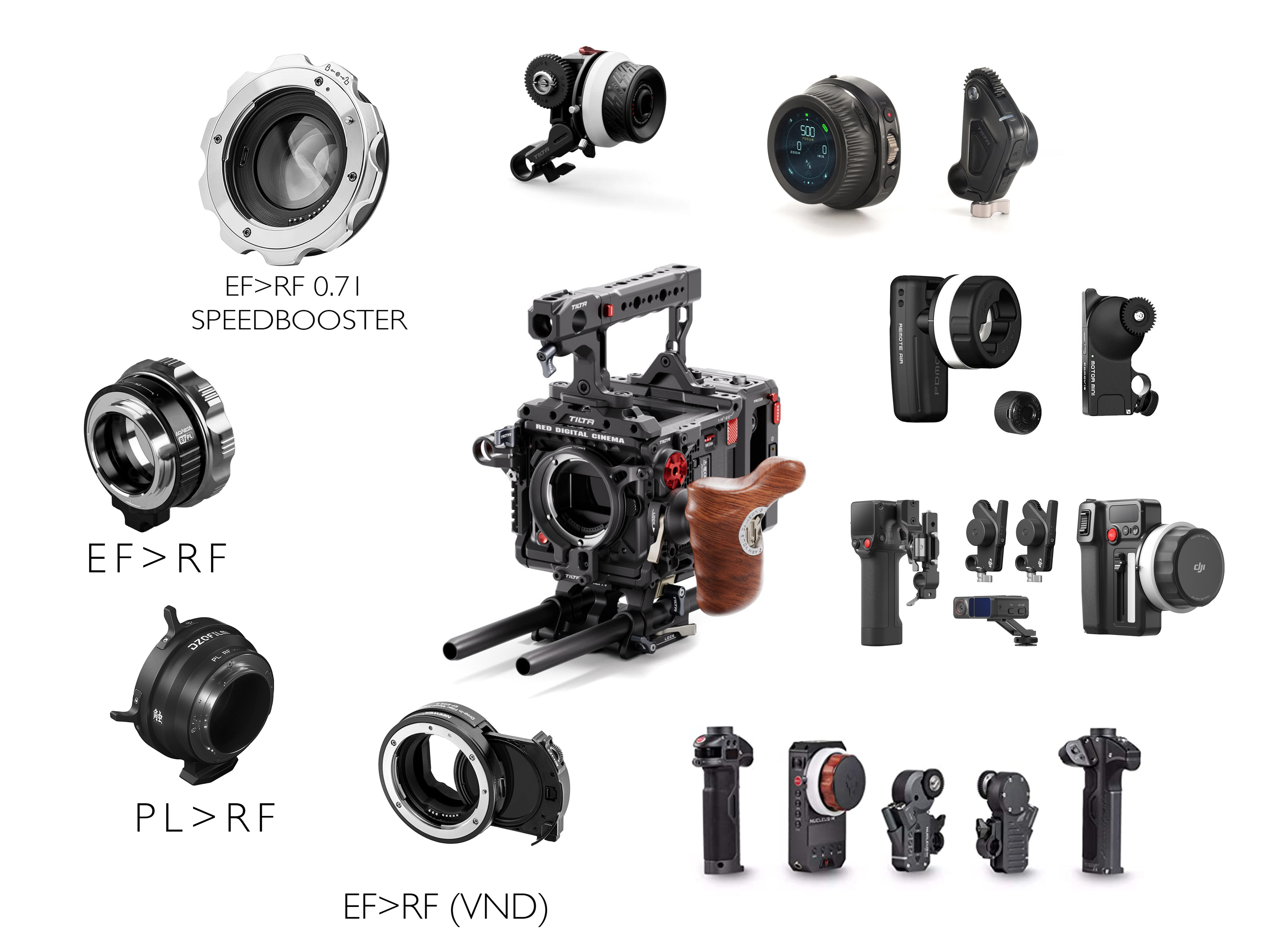 Komodo x / lens adapters / accessories