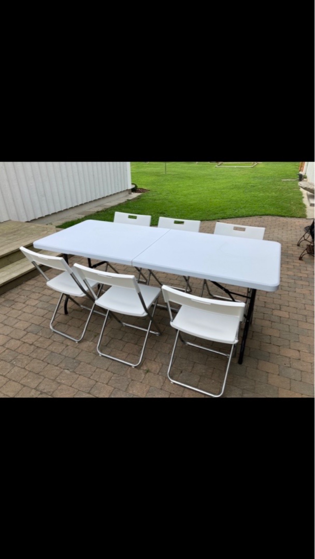 Hopfällbara bord och stolar