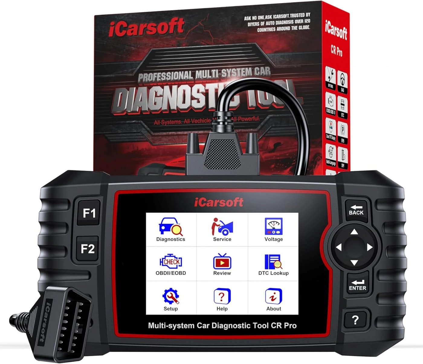 🔧 icarsoft cr pro – bildiagnos / felkodsläsare (alla bilmärken)