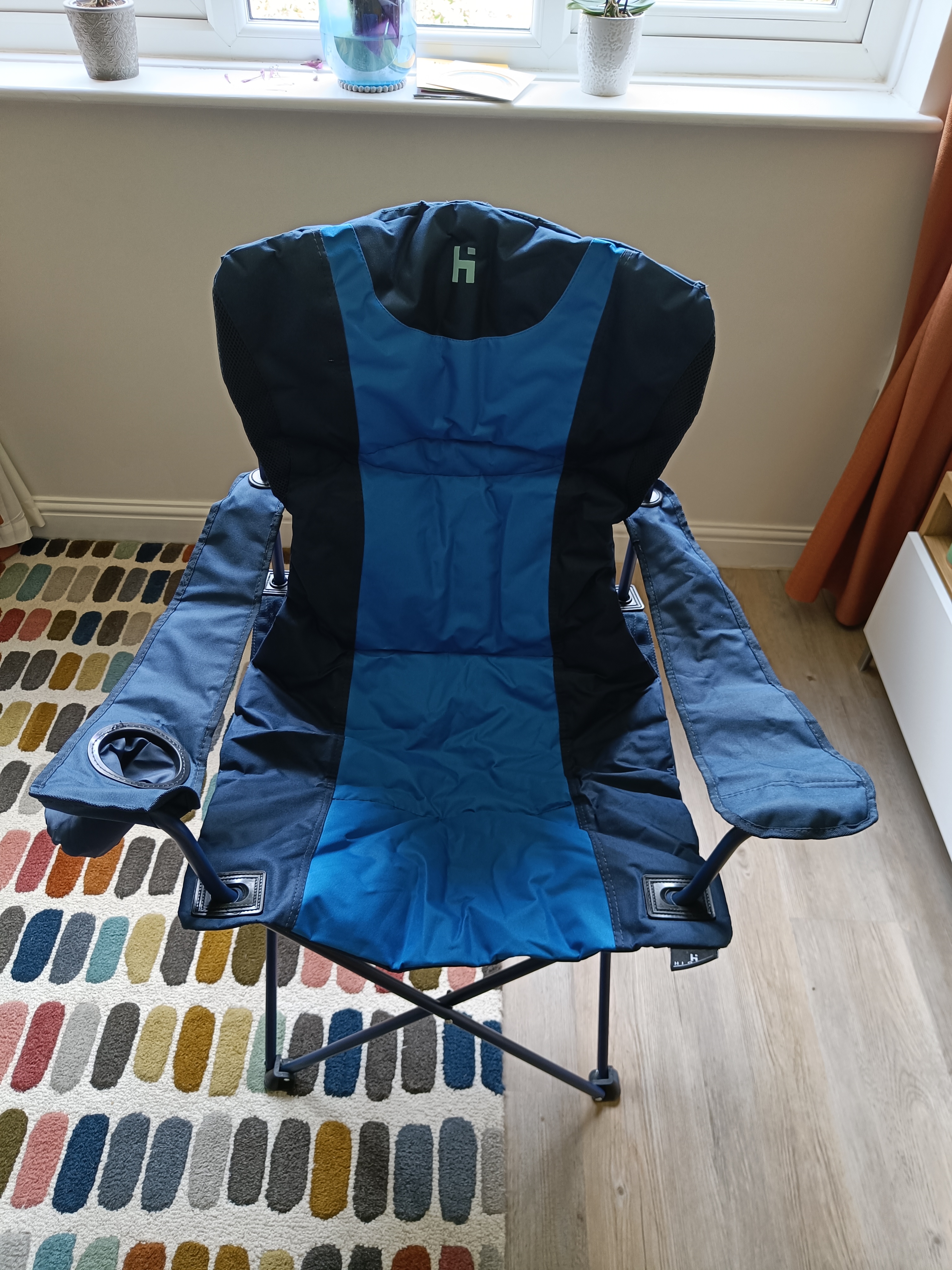 Blue camping chair