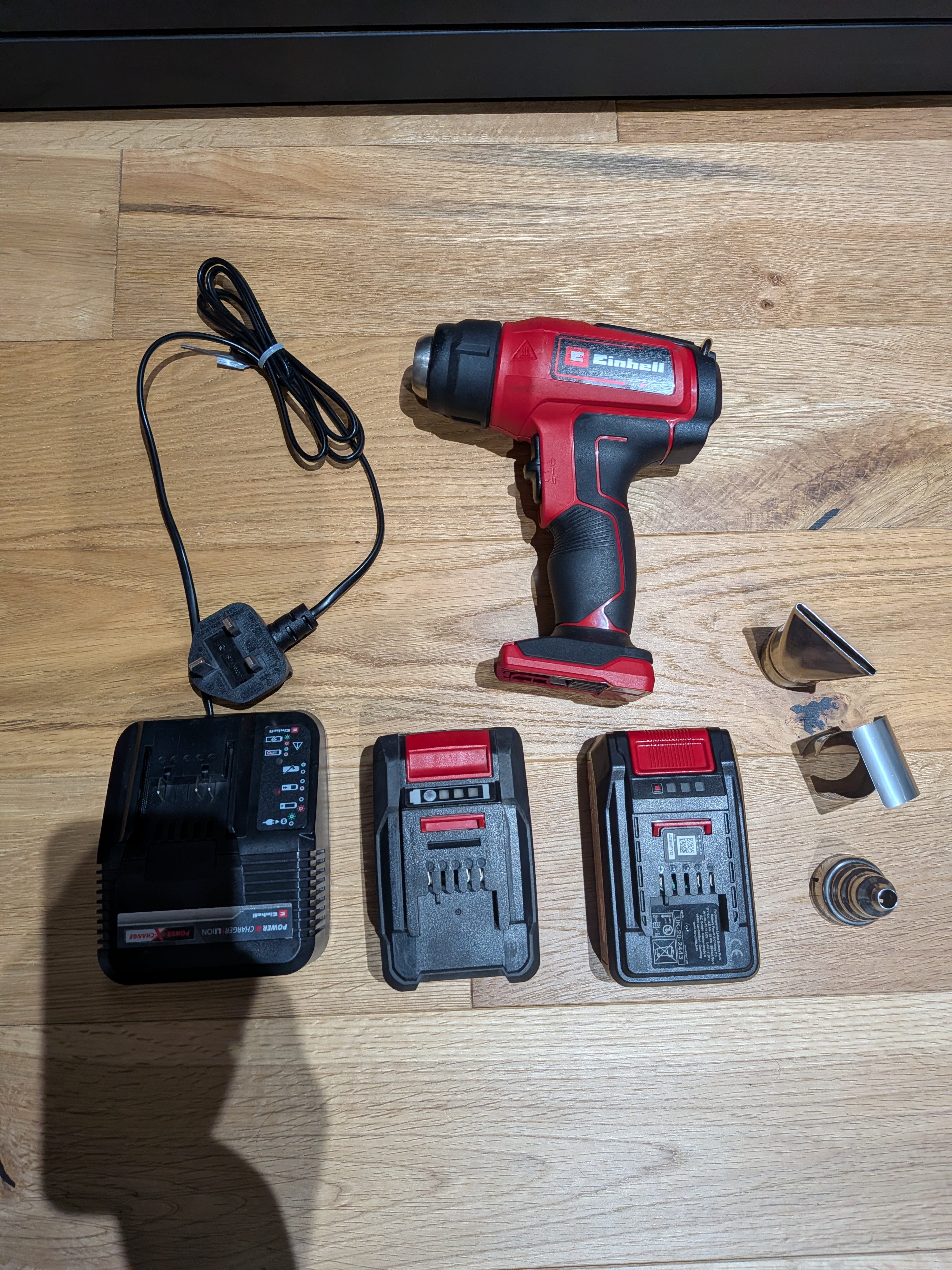 Einhell te-ha 18 li power x-change 18v cordless hot air gun 