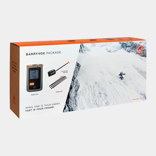 Utleie skredpakke: skredsøker + spade + søkestang