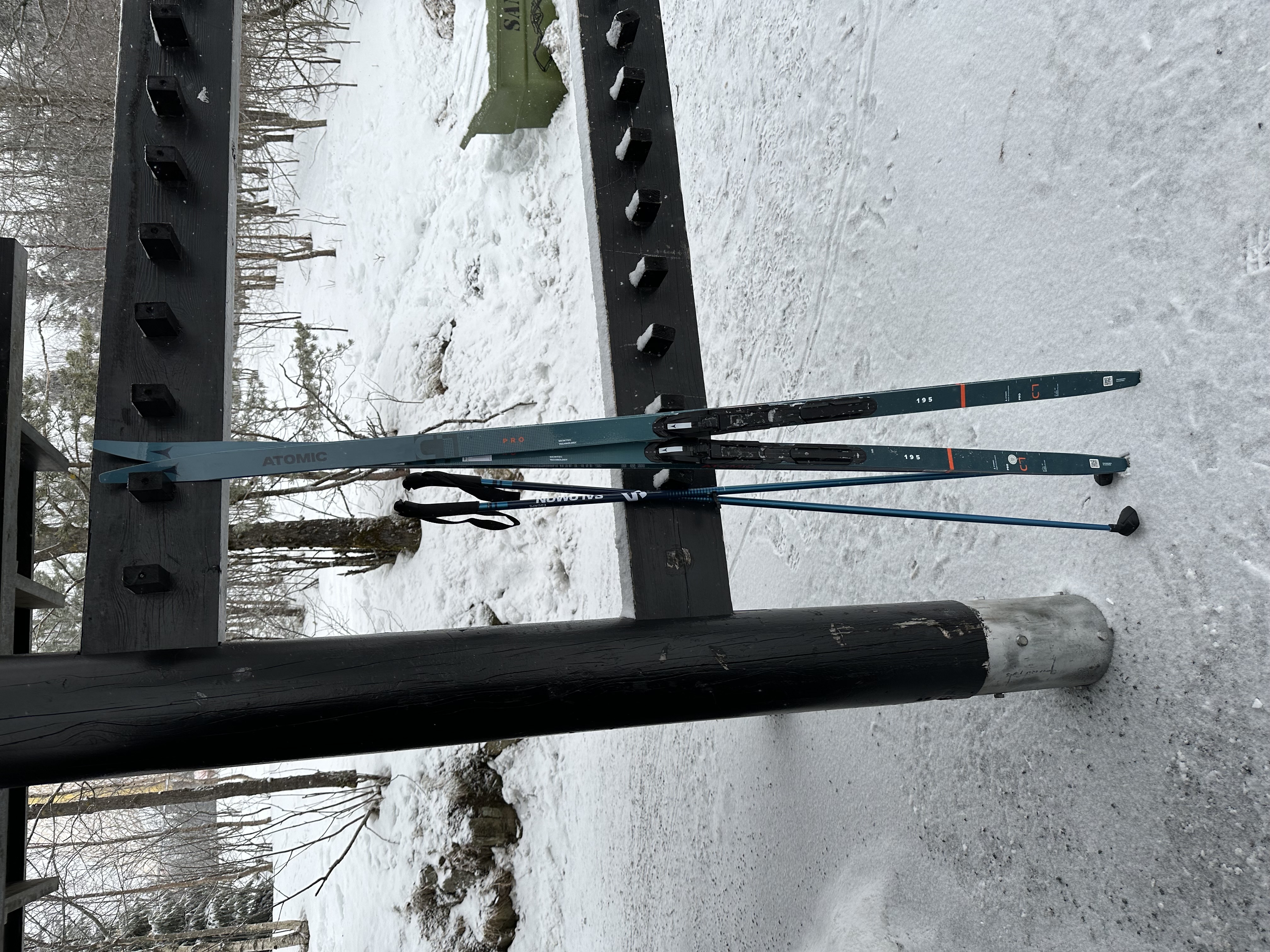 Atomic felleski, staver og sko 40 2/3