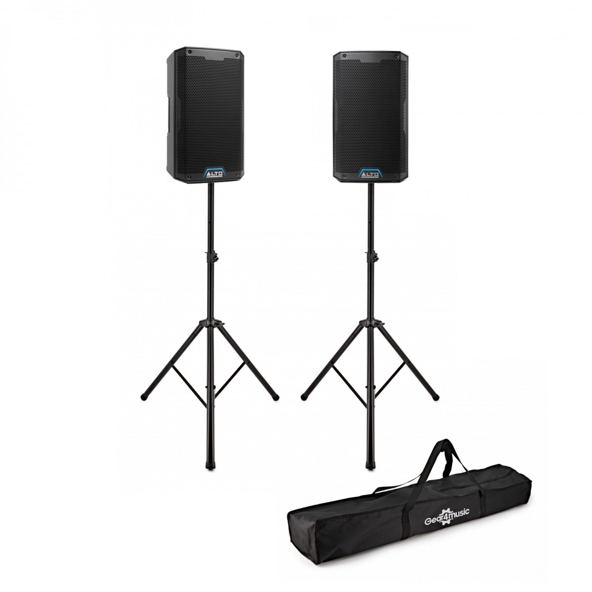 Alto ts415 x2, stands and power cables 