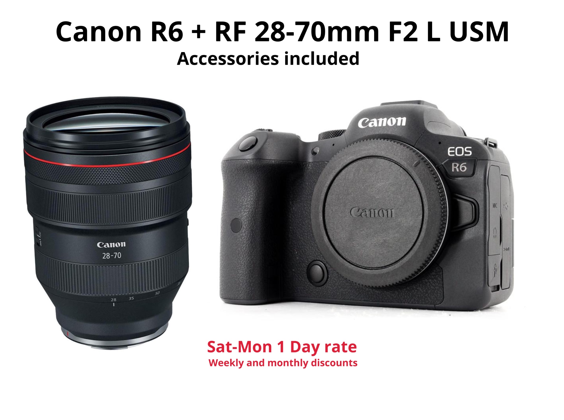 Canon r6 + rf 28-70mm f2 