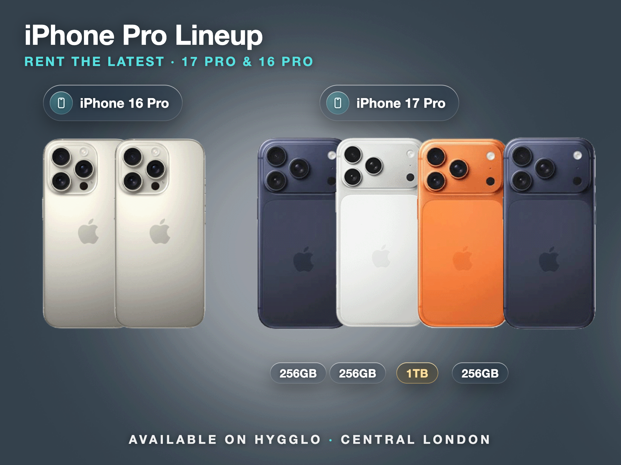 Iphones  x 4 iphone 17 pro x 2 16 pro