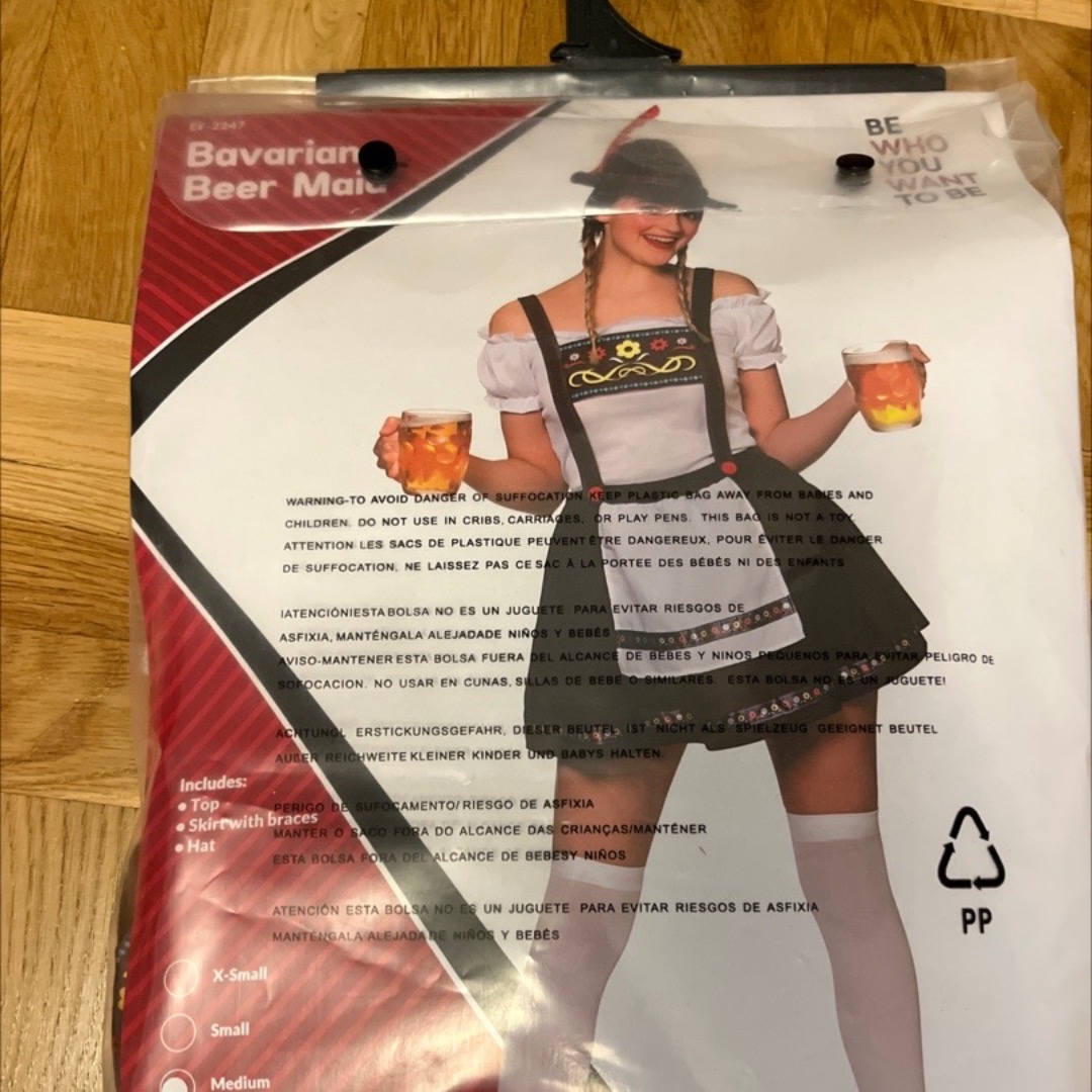 Oktoberfest utklädningskläder s/m