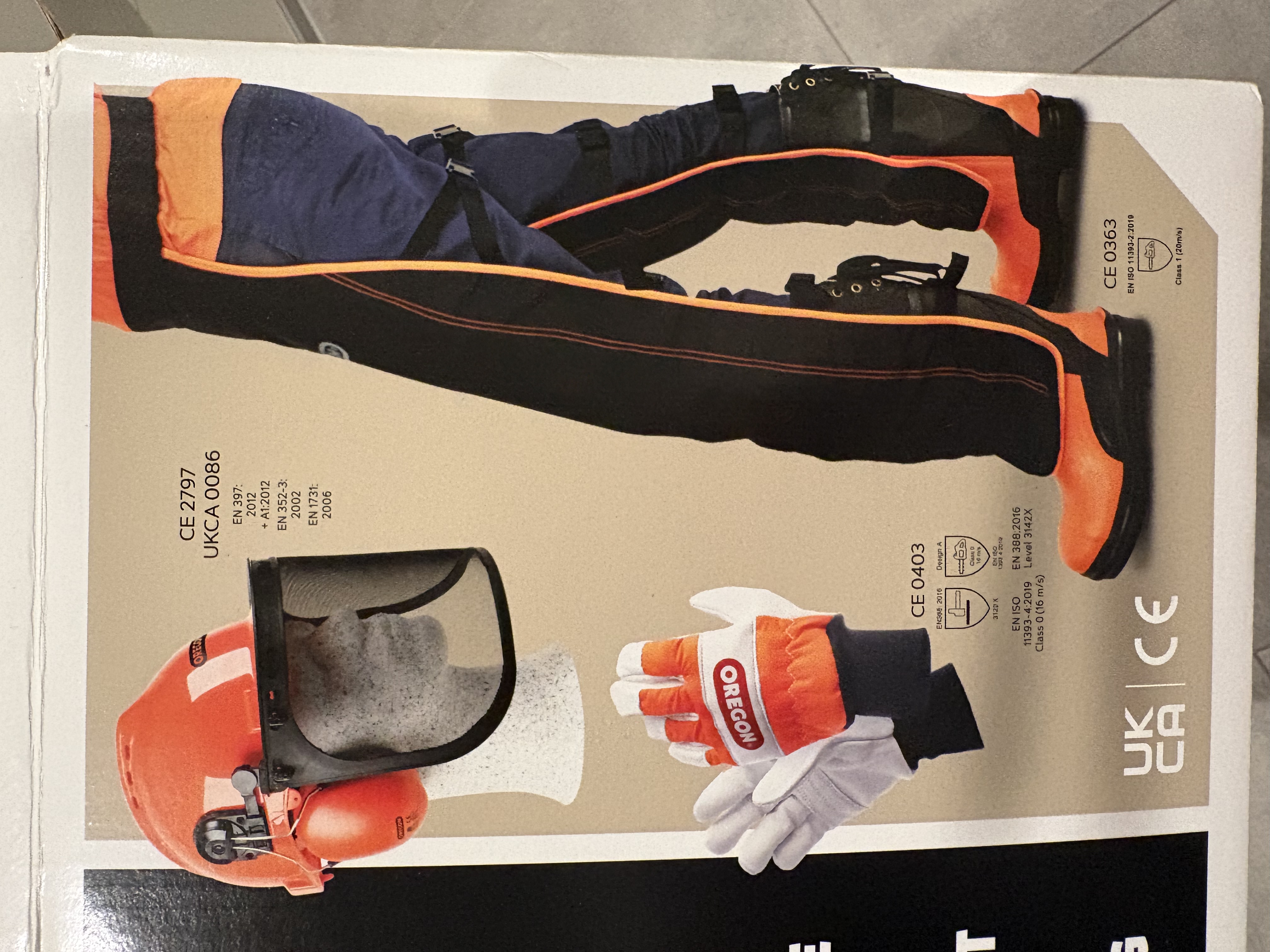 Verneutstyr motorsag