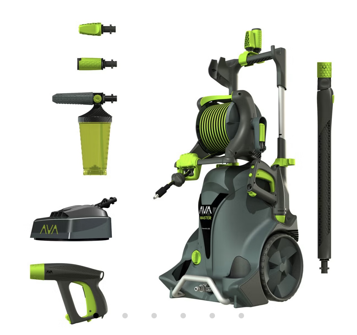 Høytrykksspyler ava master p70 2.0 x-large bundle med forlenger