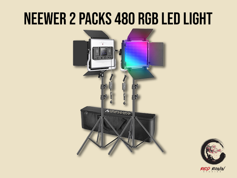Neewer 2 packs 480 rgb led light