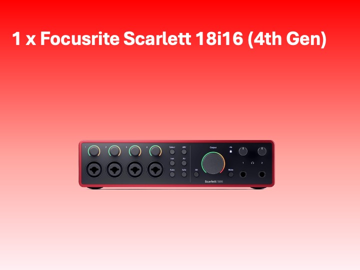 Focusrite scarlett 18i16 - 4th generation