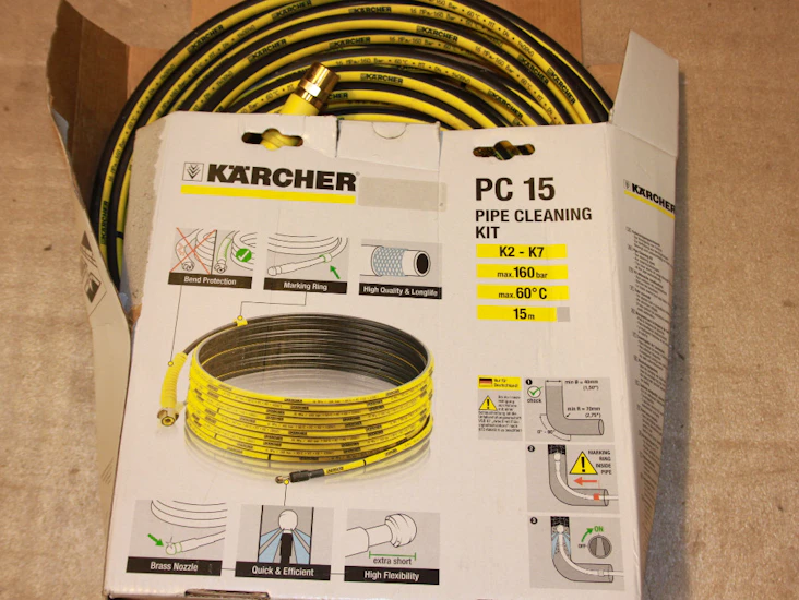 Slang för rensning av avlopp