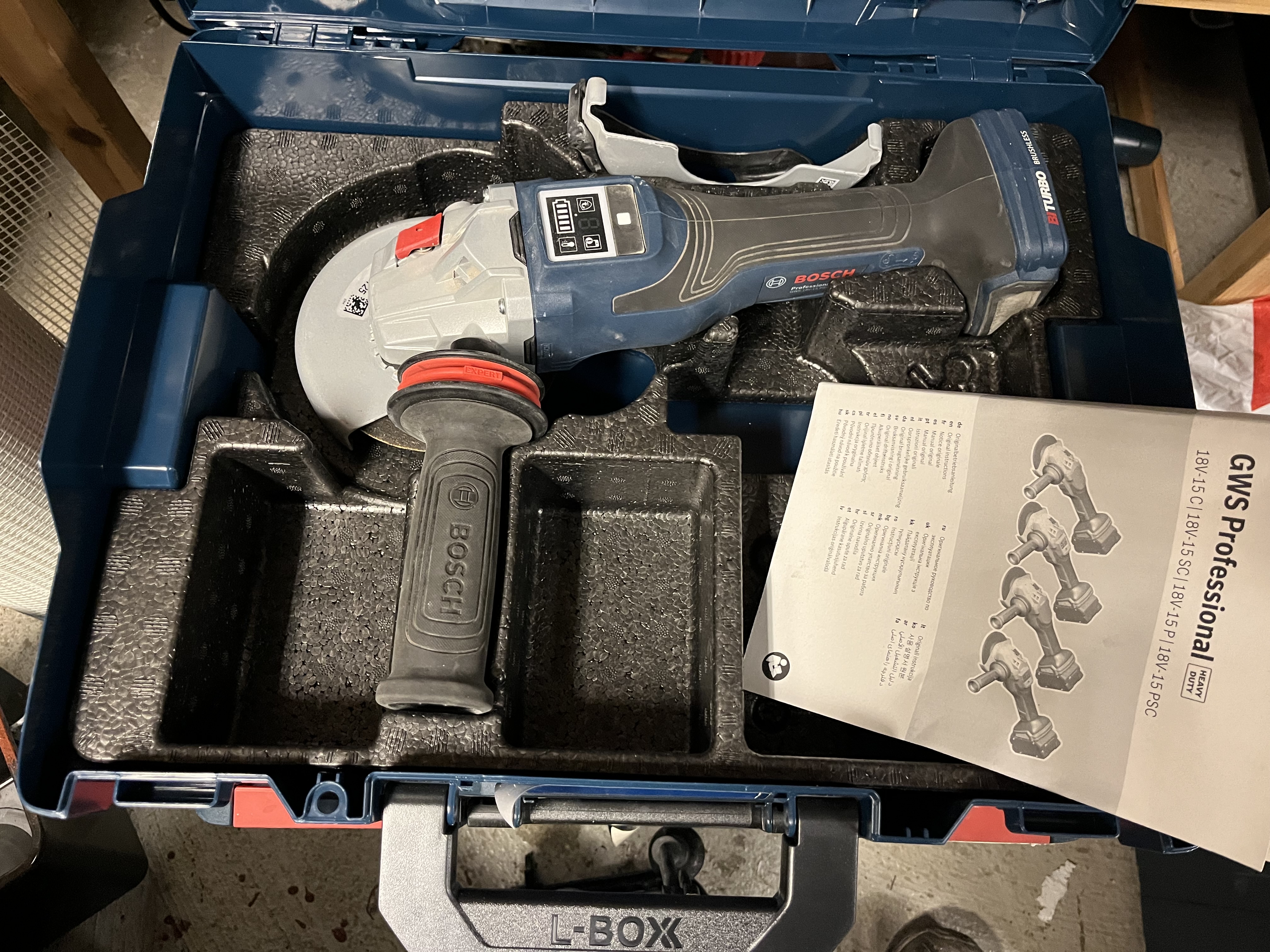 Bosch professional 125 mm batteri vinkelsliper