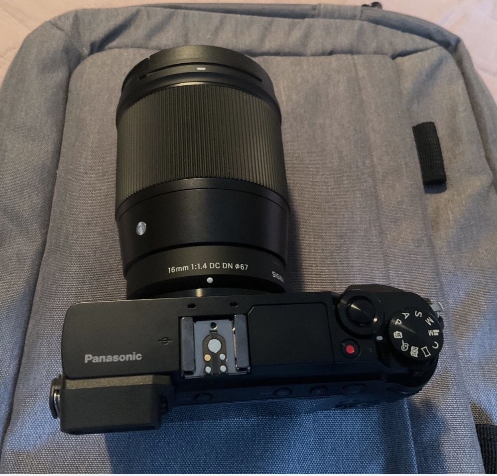 Panasonic if lumix g85 with 16mm 1.4 lens