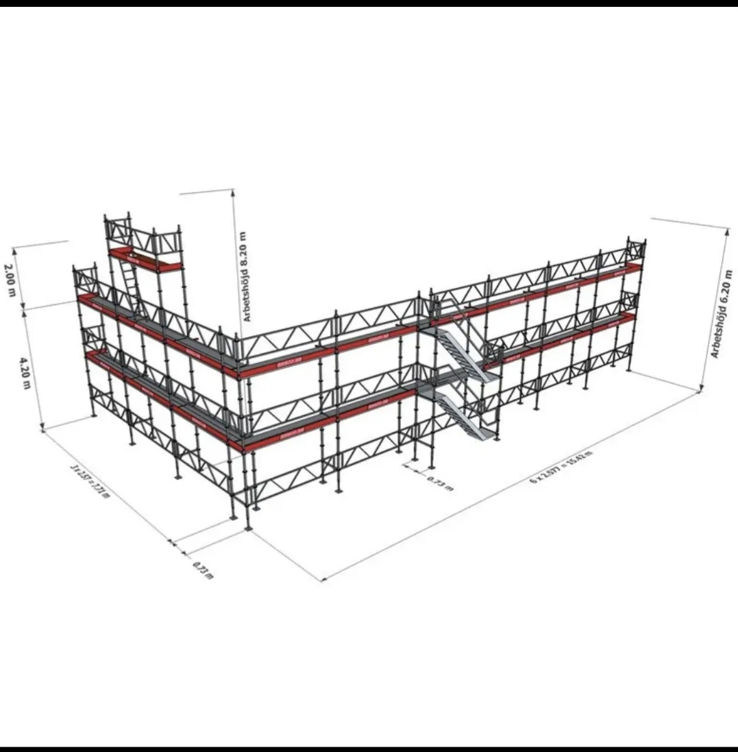 Halv villa modul ställning 