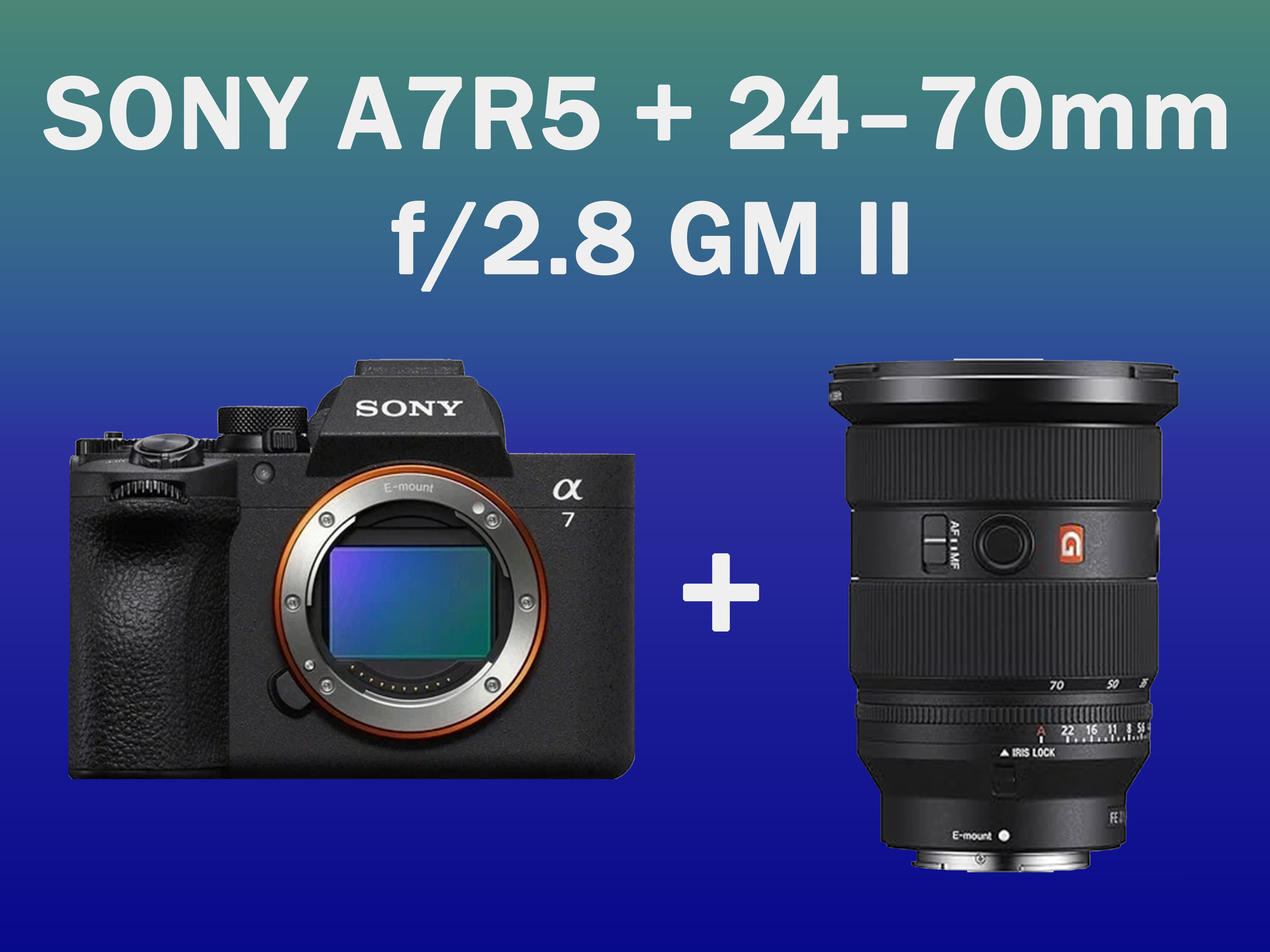 Sony a7r v + 24–70mm f/2.8 gm ii | bundle